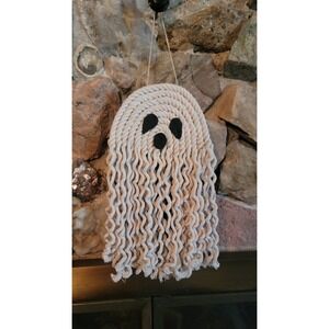 Ghost Macrame Wall Hanging Art